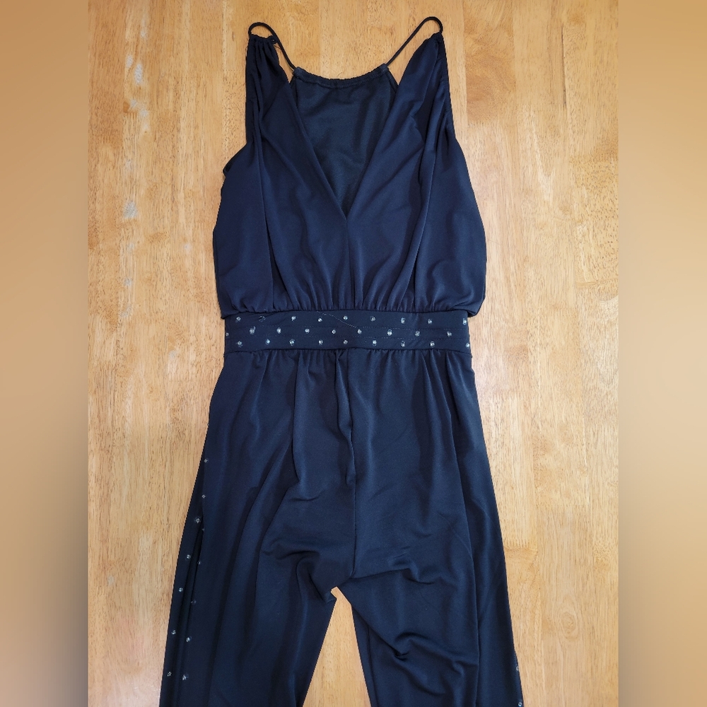 EUC Balera black split leg unitard